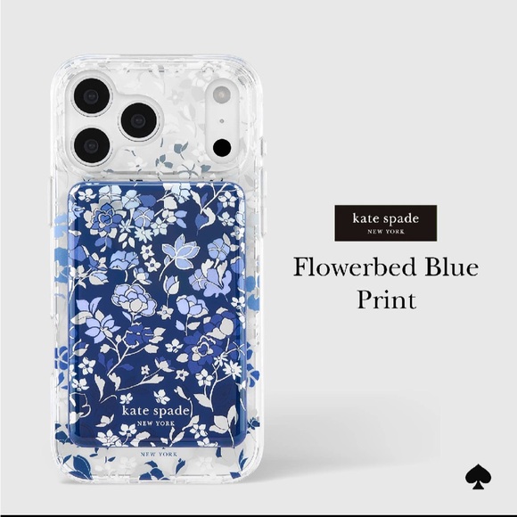 kate spade Accessories - Kate Spade New York Flowerbed Blue MagSafe Battery Pack